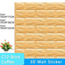 3D Wallpaper DIY Brick stone pattern Self-Adhesive Waterproof Wall Stickers 70cm*77cm floral prints 3D Wall Sticker for home JadeMoghul Inc.