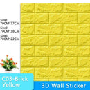 3D Wallpaper DIY Brick stone pattern Self-Adhesive Waterproof Wall Stickers 70cm*77cm floral prints 3D Wall Sticker for home JadeMoghul Inc.