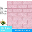3D Wallpaper DIY Brick stone pattern Self-Adhesive Waterproof Wall Stickers 70cm*77cm floral prints 3D Wall Sticker for home JadeMoghul Inc.