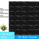 3D Wallpaper DIY Brick stone pattern Self-Adhesive Waterproof Wall Stickers 70cm*77cm floral prints 3D Wall Sticker for home JadeMoghul Inc.