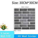 3D Wallpaper DIY Brick stone pattern Self-Adhesive Waterproof Wall Stickers 70cm*77cm floral prints 3D Wall Sticker for home JadeMoghul Inc.