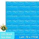 3D Wallpaper DIY Brick stone pattern Self-Adhesive Waterproof Wall Stickers 70cm*77cm floral prints 3D Wall Sticker for home JadeMoghul Inc.