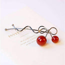 3Pc/Lot Sweet Women Girls Barrettes Korean Style Red Cherry Shaped Bow Hairpin Twist Hair Clips Headdress Hair Accessories-Black-JadeMoghul Inc.