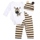 3PCS Baby Cotton Romper Set Infant Newborn Boys Girls Cartoon Animal Costume Clothing Sets Cute Jumpsuit +Hat+Pants Barboteuse-5-6M-JadeMoghul Inc.
