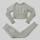 3Pcs Seamless Yoga Set Gym Fitness Clothing Women Yoga Suit Sportswear Female Workout Leggings Top Sport Clothes Training Tights JadeMoghul Inc.
