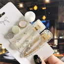 3PCS/Set Korean Acrylic Hair Clips For Women Hair Accessories Fashion Jewelry Simulated Pearl Hairpins Geometric Gold Barrettes AExp