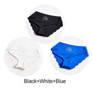 3Pcs/Set Seamless Panties Set Underwear Women's Lingerie Soft SILK Female Fashion Panty Sexy Lady Intimates Low Rise Briefs Set AExp