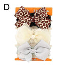 3PCS/SET Fashion Kids Girls Headband Bow Flower Hair Band Accessories Headwear Hair Band Accessories-D-JadeMoghul Inc.
