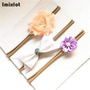 3pcs/set Mix Style Simulated-pearl Ribbon Lace Flower Headband Baby Girl Headbands Elastic Hairband Children Hair Accessories-03B-Free Size-JadeMoghul Inc.