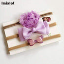 3pcs/set Mix Style Simulated-pearl Ribbon Lace Flower Headband Baby Girl Headbands Elastic Hairband Children Hair Accessories-09C-Free Size-JadeMoghul Inc.