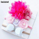 3pcs/set Mix Style Simulated-pearl Ribbon Lace Flower Headband Baby Girl Headbands Elastic Hairband Children Hair Accessories-13B-Free Size-JadeMoghul Inc.