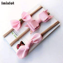 3pcs/set Mix Style Simulated-pearl Ribbon Lace Flower Headband Baby Girl Headbands Elastic Hairband Children Hair Accessories-B-Free Size-JadeMoghul Inc.