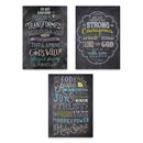 3PK POSTERS BIBLE VERSES IN CHALK-Learning Materials-JadeMoghul Inc.
