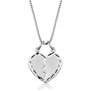 Chain Necklace 3W842 Rhodium Brass Chain Pendant