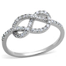 Cute Rings 3W876 Rhodium Brass Ring with AAA Grade CZ