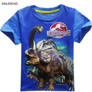 4-11Years Old Children Kids Shorts Tops Tees T Shirt Summer Teenager Boys Girls T-Shirt For Dinosaur Summer Shirts SAILEROAD-2008 blue-4T-JadeMoghul Inc.