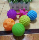 4-6pcs Textured Multi Ball Set develop baby's tactile senses toy Baby touch hand ball toys baby training ball Massage soft ball-Six Soft ball set-JadeMoghul Inc.