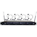 4-Microphone VHF Wireless Lavalier/Headset System-Microphones & Accessories-JadeMoghul Inc.