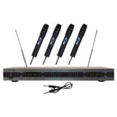 4-Microphone VHF Wireless Microphone System-Microphones & Accessories-JadeMoghul Inc.