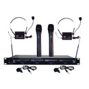 4-Microphone VHF Wireless Rack-Mount Microphone System-Microphones & Accessories-JadeMoghul Inc.