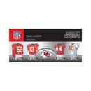 4 Pack Uniform Magnet Set - NFL - Kansas City Chiefs-LICENSED NOVELTIES-JadeMoghul Inc.