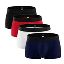 4 pcs/lot Underwear Men Cotton Boxers Shorts Men's Panties Short Breathable Shorts Boxers Home Underpants Men Underwear Boxer-B-XL-JadeMoghul Inc.