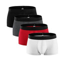 4 pcs/lot Underwear Men Cotton Boxers Shorts Men's Panties Short Breathable Shorts Boxers Home Underpants Men Underwear Boxer-D-XL-JadeMoghul Inc.