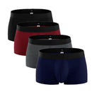 4 pcs/lot Underwear Men Cotton Boxers Shorts Men's Panties Short Breathable Shorts Boxers Home Underpants Men Underwear Boxer-D-XL-JadeMoghul Inc.