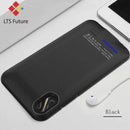 4000 mAh High Capacity Battery Charging Cover For Iphone X 10 External Battery Case Power Bank Portable Charger Slim Thin Light-BLACK-JadeMoghul Inc.