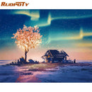 40x50cm diy frame fantasy cartoon oil painting by numbers kits Acrylic Paint By Numbers On Canvas Handpainted landscape Painting AExp