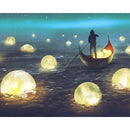 40x50cm diy frame fantasy cartoon oil painting by numbers kits Acrylic Paint By Numbers On Canvas Handpainted landscape Painting AExp