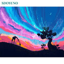 40x50cm diy frame fantasy cartoon oil painting by numbers kits Acrylic Paint By Numbers On Canvas Handpainted landscape Painting AExp