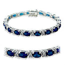 Bracelet For Girls 415501 Rhodium Brass Bracelet with Synthetic