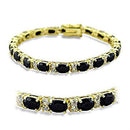 Gold Charm Bracelet 415503 Gold Brass Bracelet with AAA Grade CZ