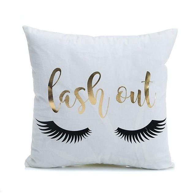 45*45cm Super Soft Pineapple Love Letters Bronzing Hot Silver Pillow Sets Of Cotton And Linen Car Sofa Cushions Pillow-1-45x45cm-China-JadeMoghul Inc.