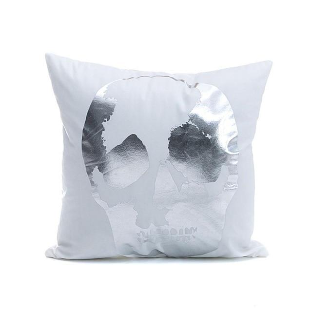45*45cm Super Soft Pineapple Love Letters Bronzing Hot Silver Pillow Sets Of Cotton And Linen Car Sofa Cushions Pillow-2-45x45cm-China-JadeMoghul Inc.