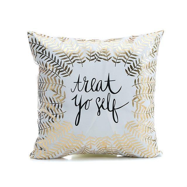 45*45cm Super Soft Pineapple Love Letters Bronzing Hot Silver Pillow Sets Of Cotton And Linen Car Sofa Cushions Pillow-7-45x45cm-China-JadeMoghul Inc.