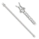 Bracelet For Girls 47103 Rhodium Brass Bracelet with AAA Grade CZ