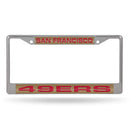 Mustang License Plate Frame 49 ers Laser Chrome Frame