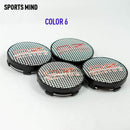 4PCS/lot 14 COLORS 60MM OZ Racing Car Wheel Center Hub Caps Car Emblem Badge Logo Wheel Center Cap label car styling accessories AExp