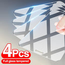 4Pcs Tempered Glass On The For iPhone 12 7 8 6 Plus Screen Protector For iPhone X XS XR 11 12 Pro Max 12 Mini Protective Glass AExp