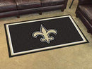 4x6 Rug 4x6 Rug NFL New Orleans Saints 4'x6' Plush Rug FANMATS