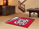 4x6 Rug U.S. Armed Forces Sports  Coast Guard 4'x6' Plush Rug