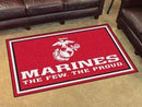 4x6 Rug U.S. Armed Forces Sports  U.S. Marines 4'x6' Plush Rug