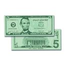 $5 BILLS SET 100 BILLS-Toys & Games-JadeMoghul Inc.