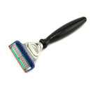 5 Blade Razor - Fusion Black & Nickel-Plated - 1pcs-Men's Skin-JadeMoghul Inc.