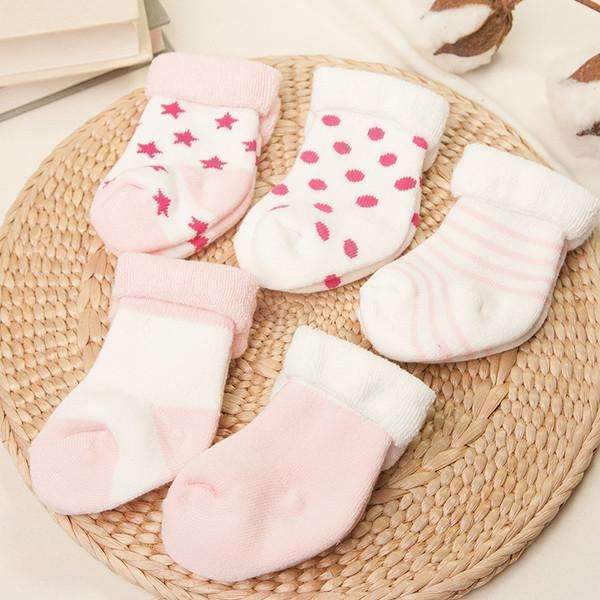 5 Pair baby Socks Set-a-3M-JadeMoghul Inc.
