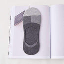 5 Pairs/lot Men Socks Summer Invisible Enlarge Code Male Boat Sock Cotton Stretchy Silica Gel Non-slip Shallow Mouth Socks Meias-C gray-JadeMoghul Inc.