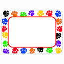 (5 Pk) Colorful Paw Prints Name-Learning Materials-JadeMoghul Inc.