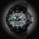 50M Waterproof Men Sports Watch-BlackWithBlackRing-JadeMoghul Inc.